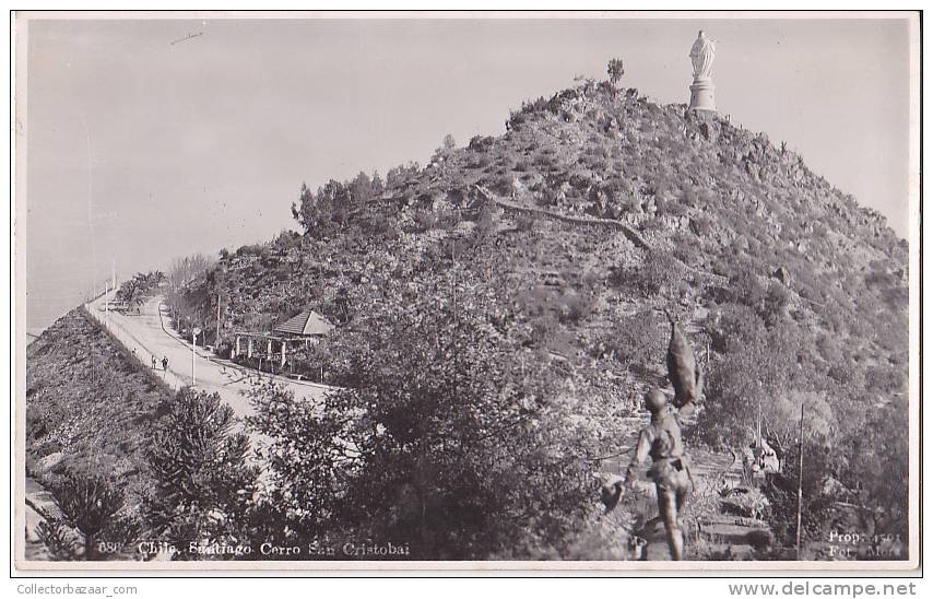 Chile Santiago Real Photo Vintage Ca1930 Original Postcard Cpa Ak (W3_1046) - Chile