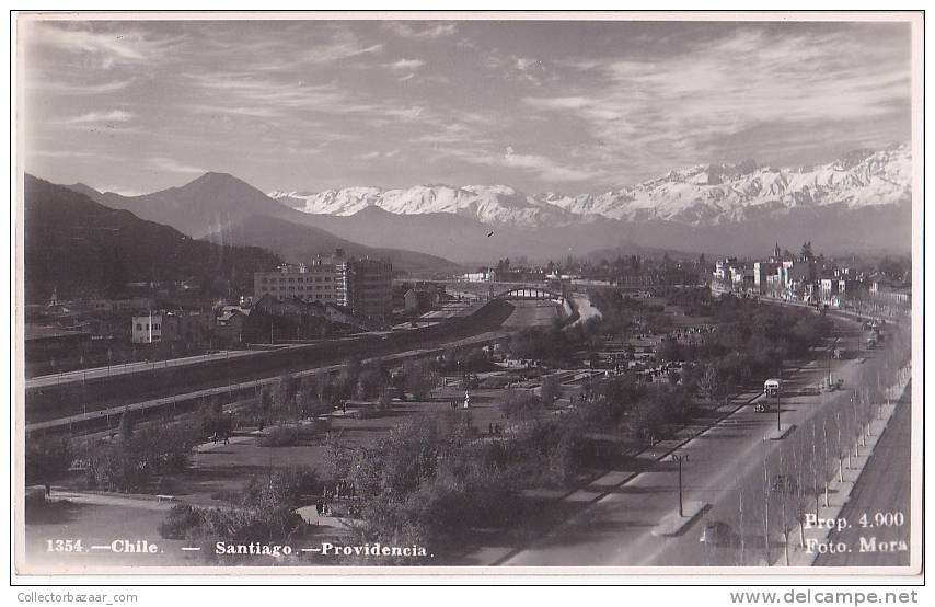 Chile Santiago Real Photo Vintage Ca1930 Original Postcard Cpa Ak (W3_1047) - Chile