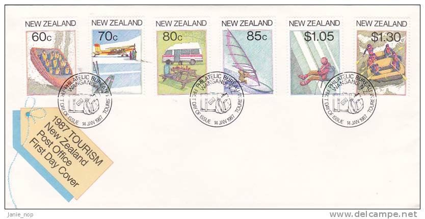 New Zealand 1987 Tourism FDC - FDC