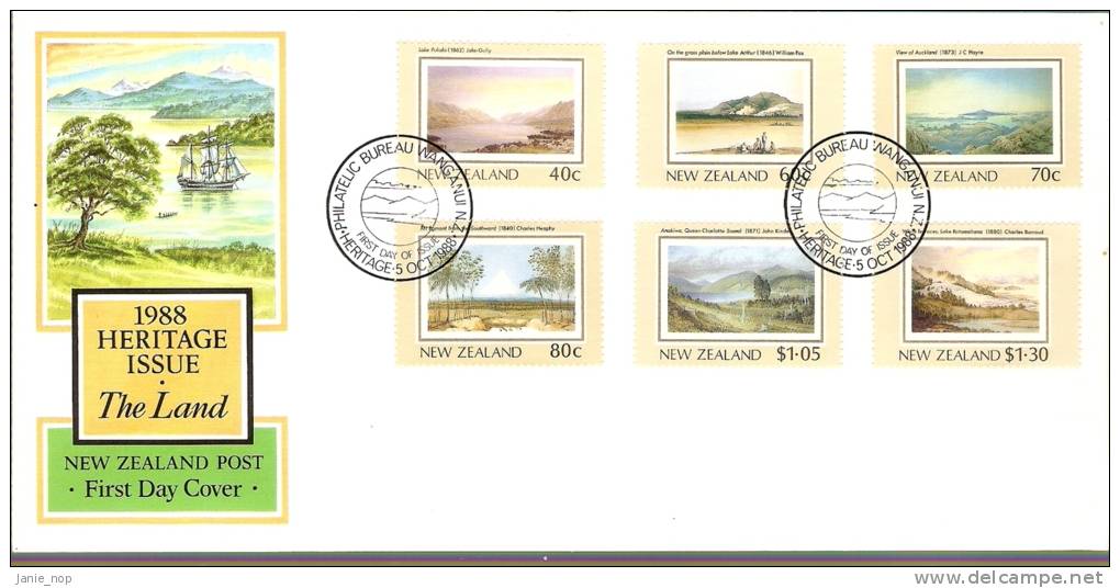 New Zealand 1988 Heritage The Land FDC - FDC