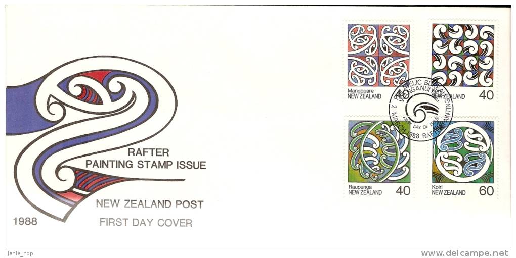 New Zealand 1988 Rafter Painting FDC - FDC