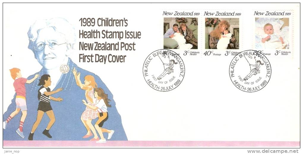 New Zealand 1989 Children's Health Stamp Issue FDC - FDC