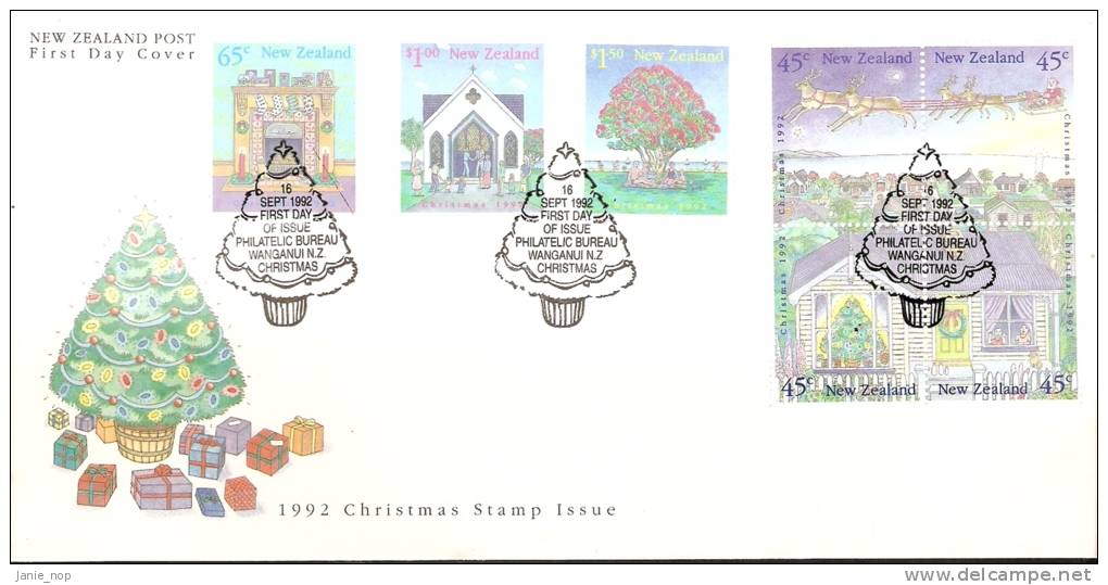 New Zealand 1992  Christmas FDC - FDC