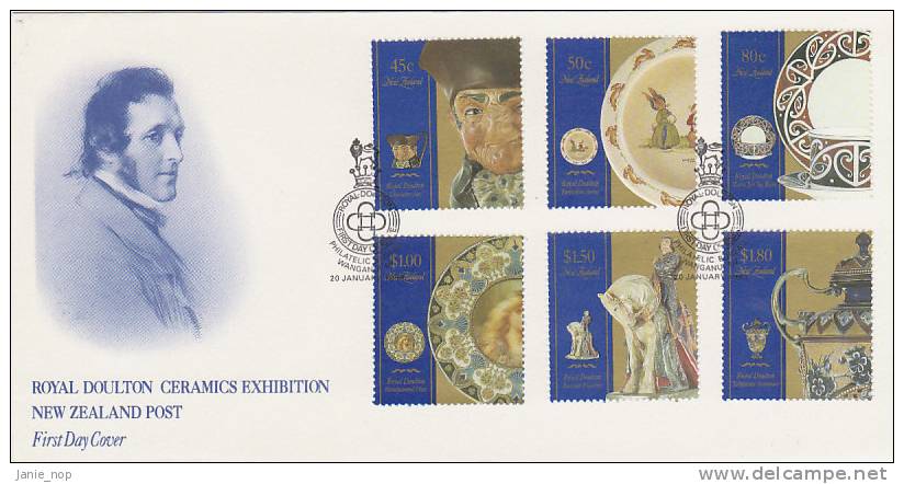 New Zealand 1993 Royal Doulton Ceramics FDC - FDC