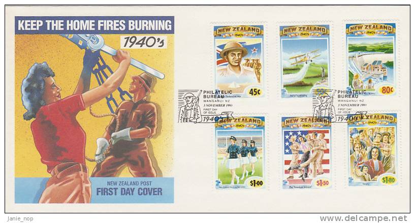 New Zealand 1993 The 1940's  FDC - FDC