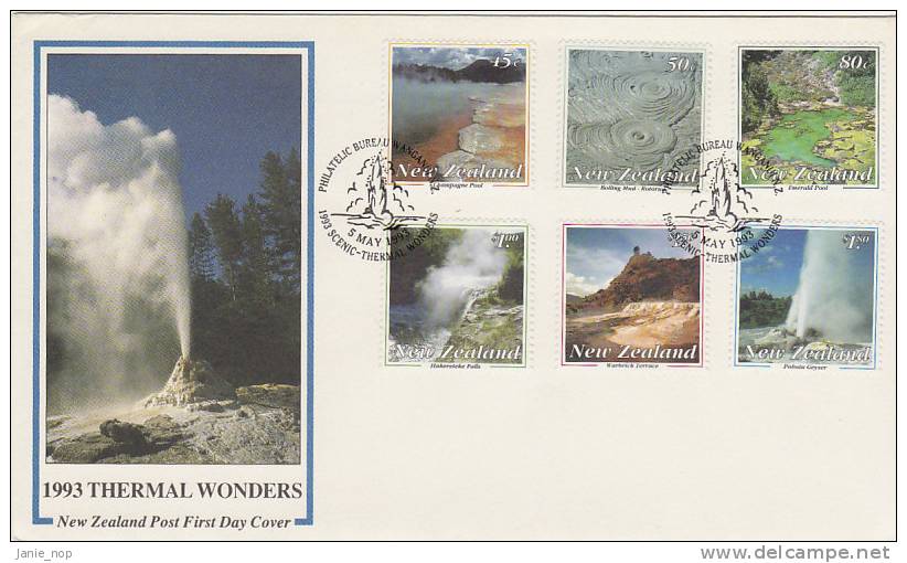 New Zealand 1993 Thermal Wonders FDC - FDC