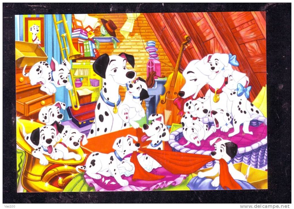 DISNEY,THE 101 DALMATIANS, POST CARD UNUSED. - Disneyworld