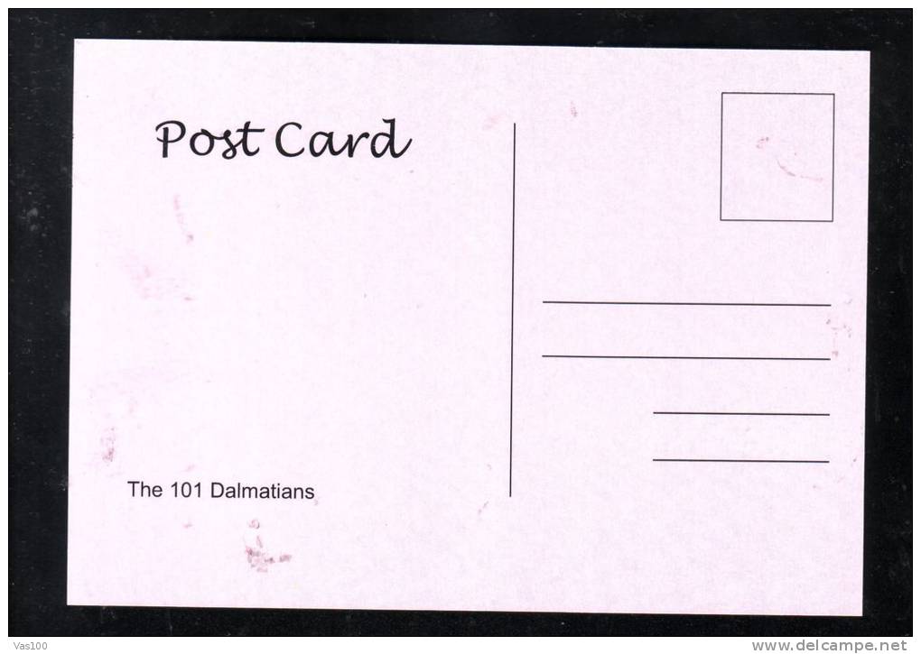 DISNEY,THE 101 DALMATIANS, POST CARD UNUSED. - Disneyworld