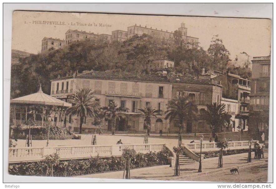CPA PHILIPPEVILLE, PLACE DE LA MAIRIE En 1910 !! - Skikda (Philippeville)