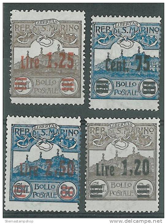 San Marino - 1926 Mount Titano Overprints - V6525 - Oblitérés