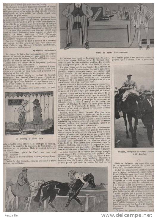 LE MONDE ILLUSTRE 29 06 1912 - SPORT AUTOMOBILE DIEPPE - FETE FLEURS - HIPPISME - LE BOURGET - PARIS BOULEVARDS - BOXE