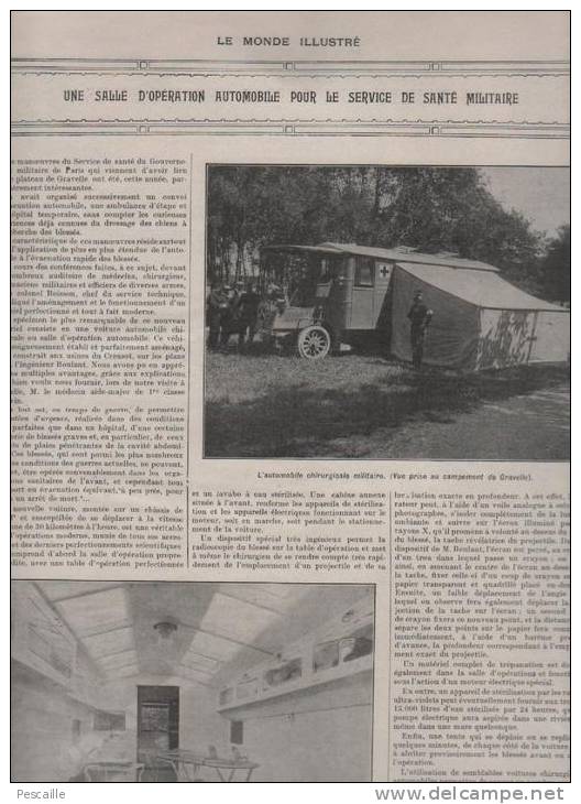 LE MONDE ILLUSTRE 29 06 1912 - SPORT AUTOMOBILE DIEPPE - FETE FLEURS - HIPPISME - LE BOURGET - PARIS BOULEVARDS - BOXE