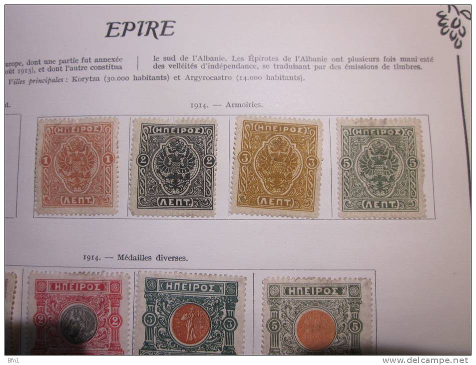 EPIRE  13 TIMBRES NEUFS OU OBLITERES AVEC CHARNIERE VERS 1900  VOIR PHOTOS - Nuovi