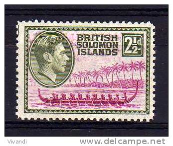 British Solomon Islands - 1939 - 2½d Definitive - MH - Isole Salomone (...-1978)