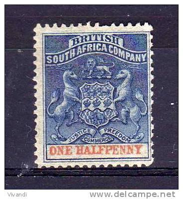 British South Africa Company - 1893 - ½d Definitive - MH - Autres & Non Classés