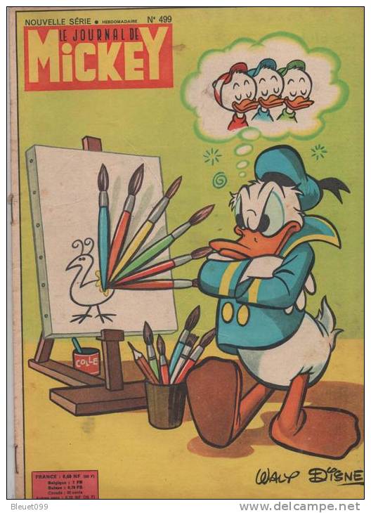 LE JOURNAL DE MICKEY...N°499...1961...NOUVELLE SERIE... - Journal De Mickey