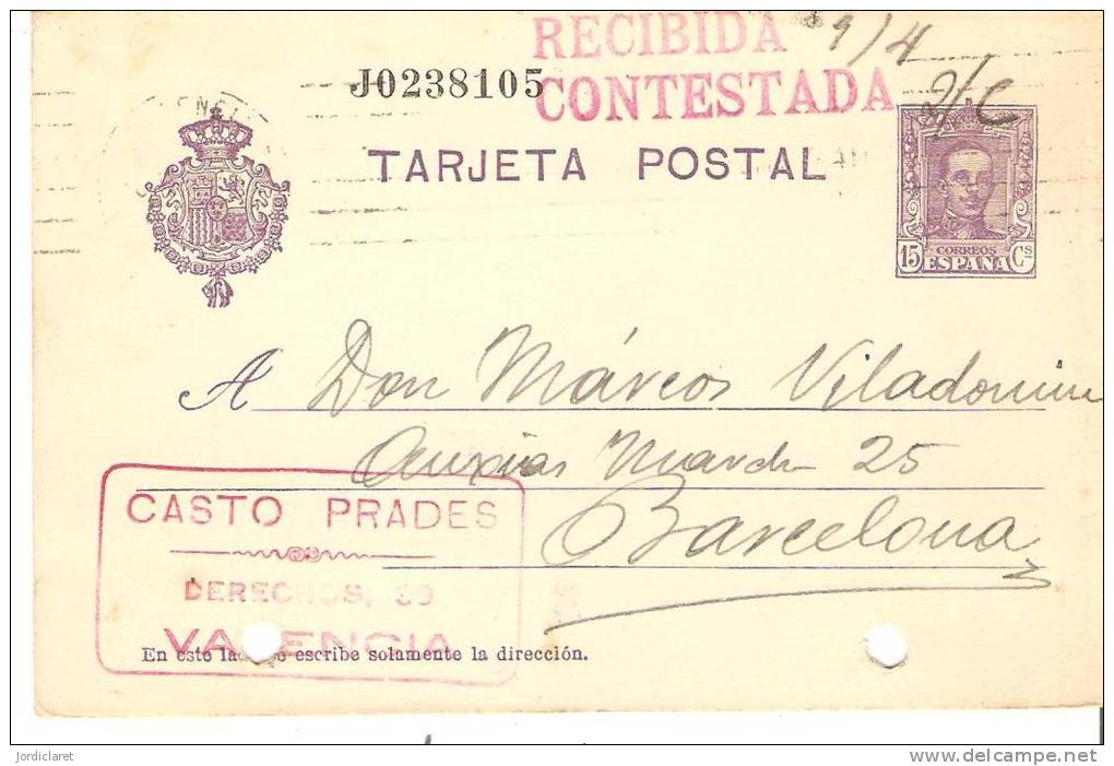 E.P    COMERCIAL VALENCIA - 1850-1931