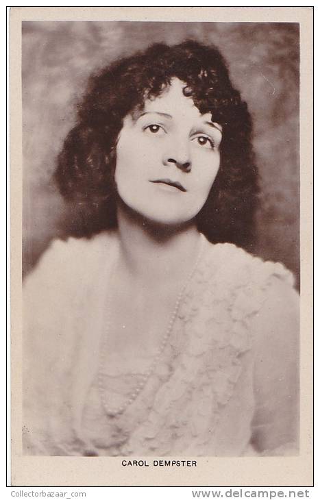 Woman Carol Dempster Actress Opera Stage Theatre C1900 Vintage Original Postcard Cpa Ak (W3_1099) - Women