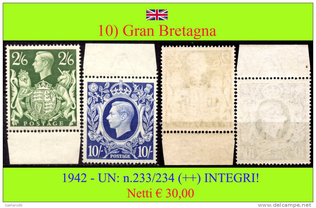 Gran-Bretagna-0010 - Unused Stamps