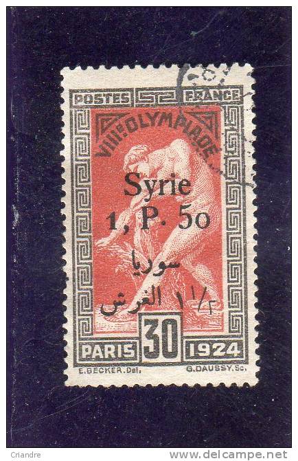 Syrie:année 1924 (surcharge Bilingue)  N°151 Oblitéré - Andere & Zonder Classificatie