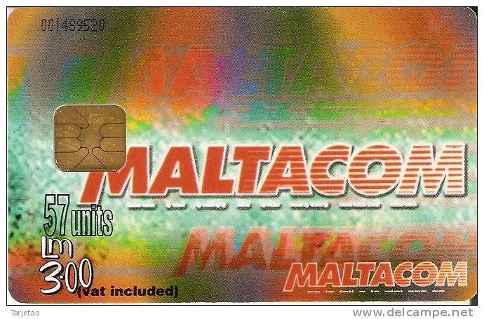 Nº186  TARJETA DE MALTA DE UN TELEFONO DE EPOCA - Malta