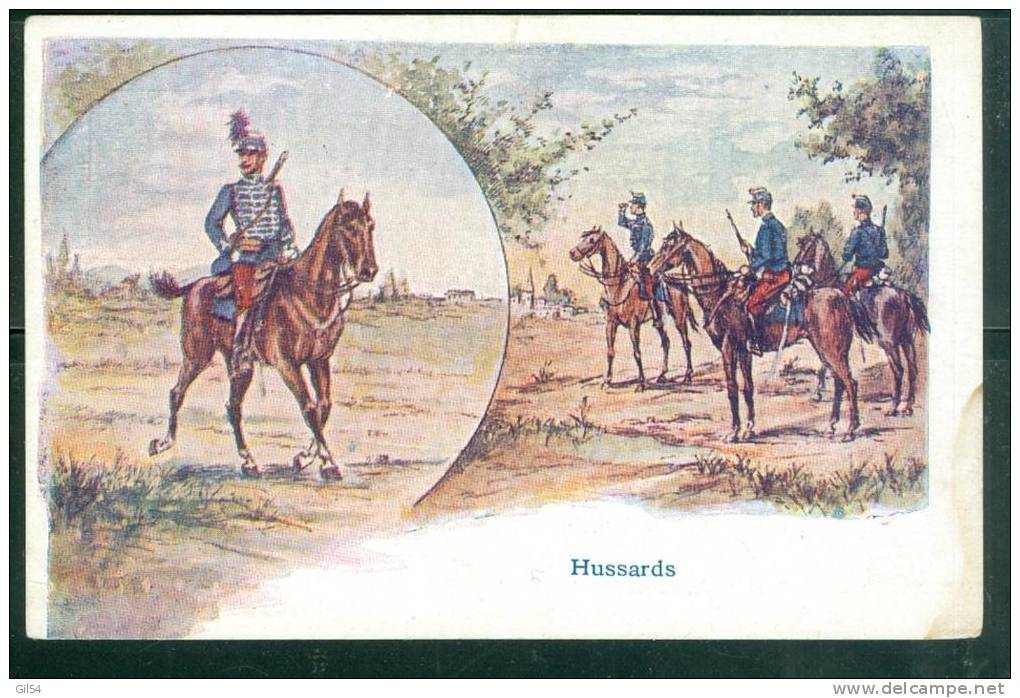 Hussards - Illustration Non Signée    - Bca65 - Uniforms