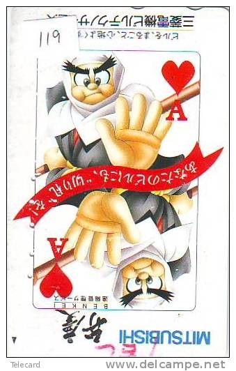 TELECARTE à Jouer Japon (119)  Japan PHONECARD Playing Card * TELEFONKARTE Spiel Karte * JAPAN * ACE - Spiele