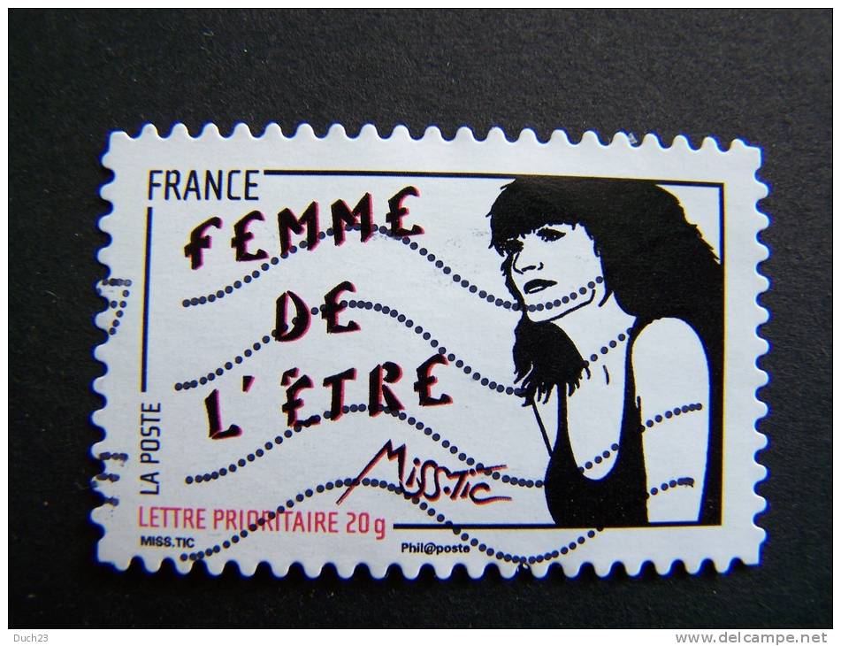 OBLITERE FRANCE ANNEE 2011 N° 538 SERIE FEMME DE L´ETRE DE MISS TIC AUTOCOLLANT ADHESIF - 2010-.. Matasellados