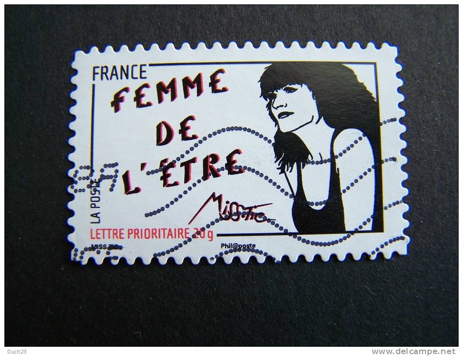 OBLITERE FRANCE ANNEE 2011 N° 538 SERIE FEMME DE L´ETRE DE MISS TIC AUTOCOLLANT ADHESIF - Used Stamps