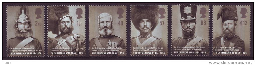 GRAND-BRETAGNE 2004 - Uniformes Russes, 150e Ann Guerre De Crimée  - 6v Neufs// Mnh - Unused Stamps