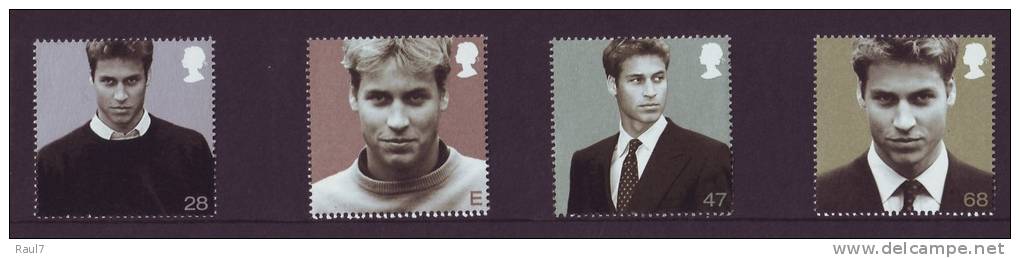 GRAND-BRETAGNE 2003 - 21e Ann Du Prince Williams  - 4v Neufs// Mnh - Unused Stamps
