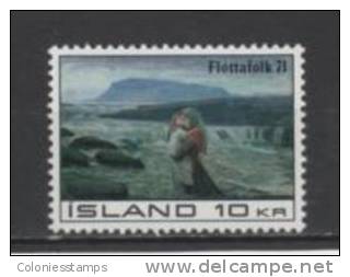 (SA0598) ICELAND, 1971 (Northern Campaign For The Benefit Of Refugees). Mi # 450. MNH** Stamp - Unused Stamps