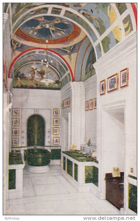 Tuck - The Queen´s Dolls´ House Series III Postcard No. 4502 - The King´s Bathroom - Tuck, Raphael