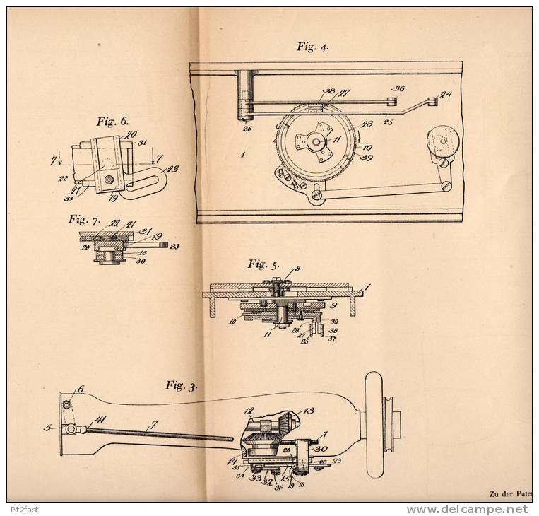 Original Patentschrift - The National Machine Comp. In Mamaroneck , USA , 1905 , Knopfloch - Nähmaschine , Näherei !!! - Tools