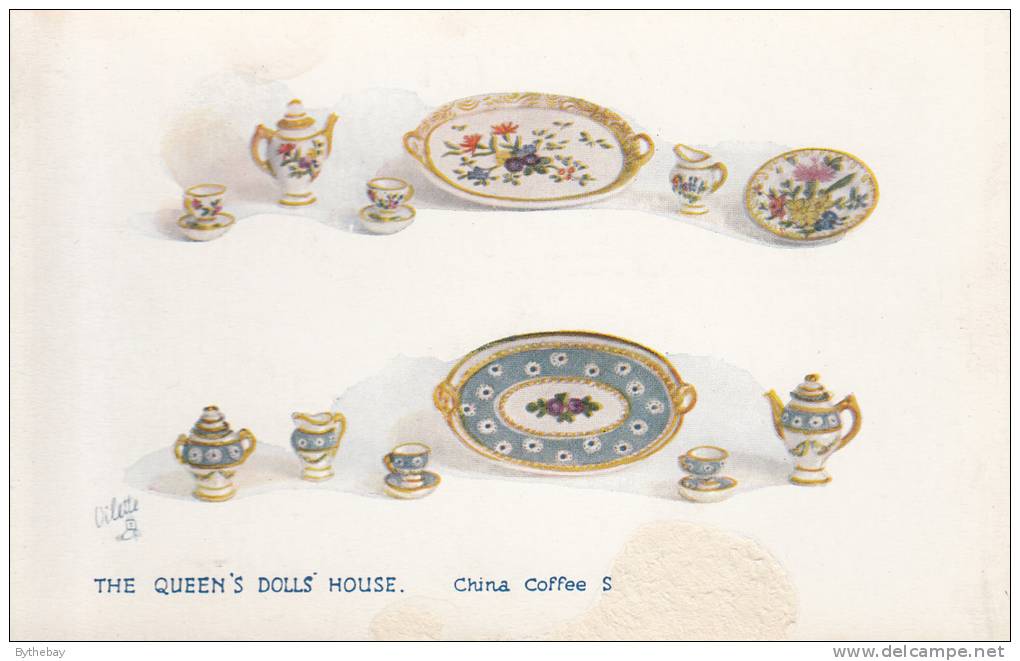 Tuck - The Queen´s Dolls´ House Series I Postcard No. 4500 - China Coffee Services - Tuck, Raphael