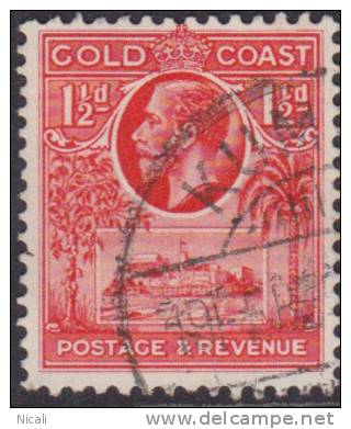 GOLD COAST 1928 1 1/2d KGV SG 105 U XU233 - Gold Coast (...-1957)