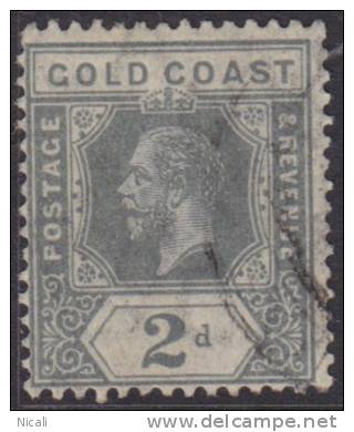 GOLD COAST 1913 2d Grey KGV SG 74 U XU231 - Gold Coast (...-1957)