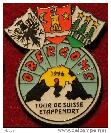 TOUR DE SUISSE 1996 ETAPPENORT - OBERGOMS - VELO -  SCHWEIZ - CYCLISME - CYCLISTE - SUISSE         (ROUGE) - Radsport