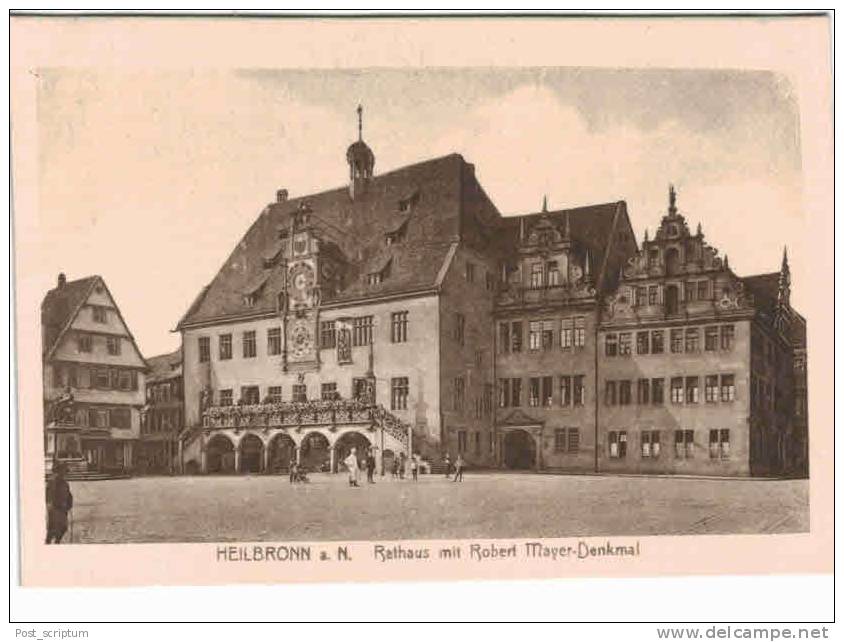 Allemagne -  Heilbronn - Rathaus Mit Robert Mayer Denkmal - Heilbronn