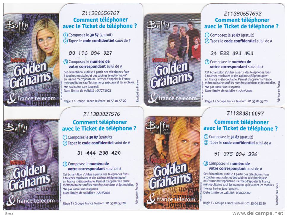 4 Tickets FT 5mn - Série Buffy Contre Les Vampires - Tickets FT
