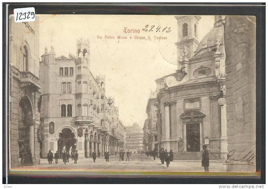 TORINO - CHIESA S. TOMASO - TB - Autres Monuments, édifices