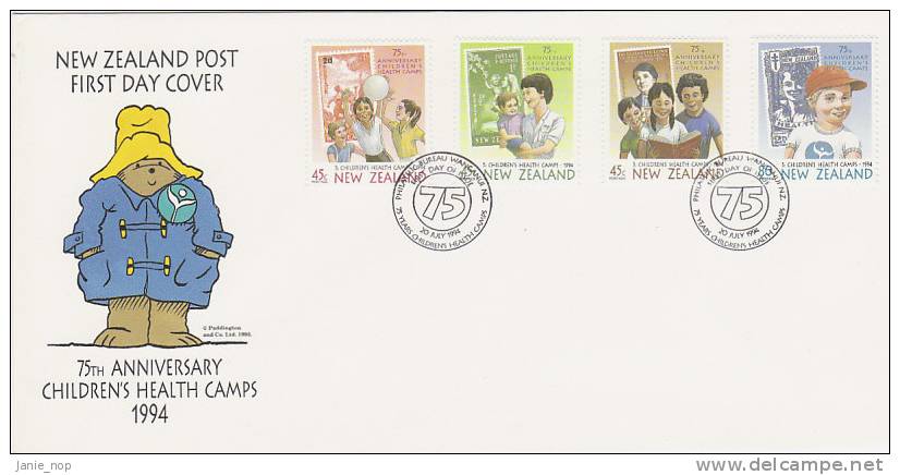 New Zealand 1994 Children's Health FDC - FDC