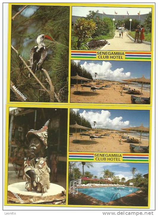 SENEGAMBIA CLUB HOTEL Gambia Sewekunda 2 Postcards - Gambie