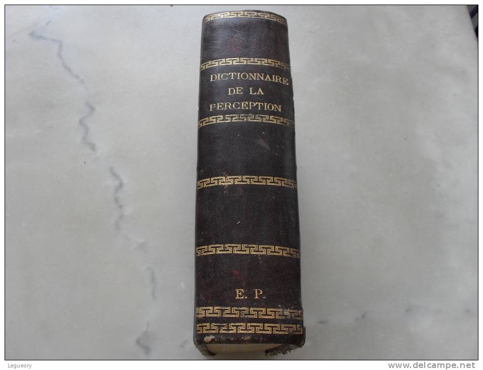 Dictionnaire De La Perception Des Contributions Directes  Et De La Comptabilite Des Communes Impots Taxe En 1879 - Dictionaries