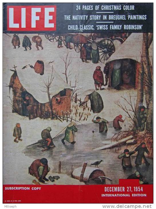 Magazine LIFE - DECEMBER 27 , 1954 - INTER. ED. -  MENDES FRANCE -  Voitures MORRIS MINOR - VOLKSWAGEN     (3025) - Journalismus