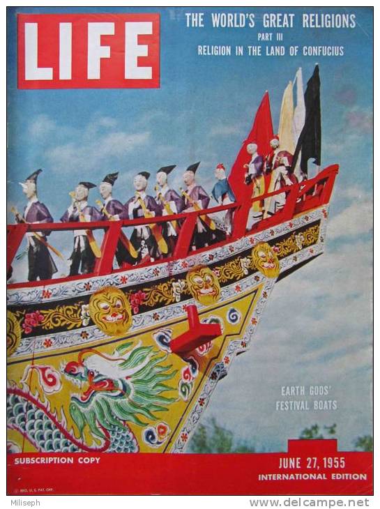 Magazine LIFE - JUNE 27 , 1955 - INTER. ED. - Publicité FIRESTONE ( Rappel Des Victoires D' INDIANAPOLIS )     (3029) - Novità/ Affari In Corso