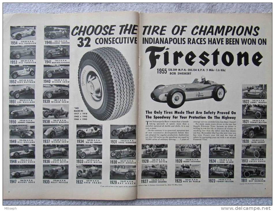 Magazine LIFE - JUNE 27 , 1955 - INTER. ED. - Publicité FIRESTONE ( Rappel Des Victoires D' INDIANAPOLIS )     (3029) - Nouvelles/ Affaires Courantes