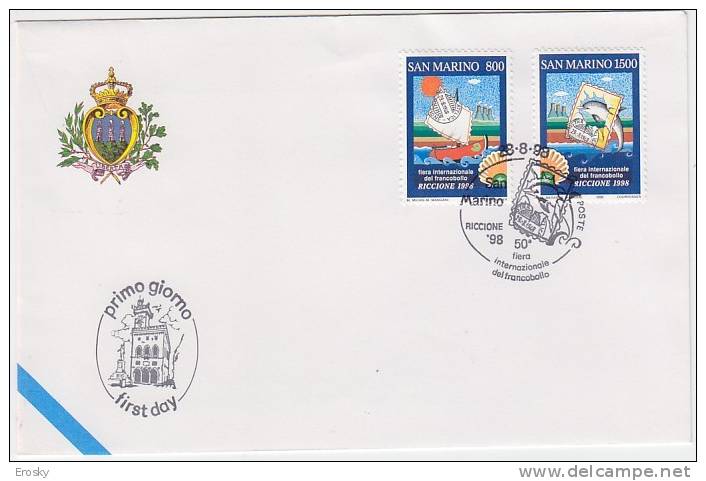 PGL BG004 - SAN MARINO SASSONE N°1643/44 FDC - FDC