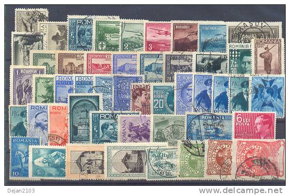 Romania 49 Stamps Airplanes,famous People,soldiers,boy Scouts MH,USED - Autres & Non Classés