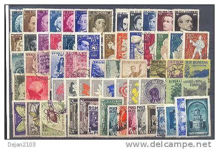 Romania 27 Complete Series Famous People,fauna,flora,sport USED - Sonstige & Ohne Zuordnung